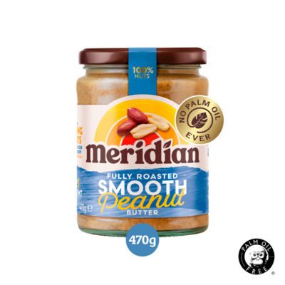 Meridian Smooth Peanut Butter 470g, folic acid free