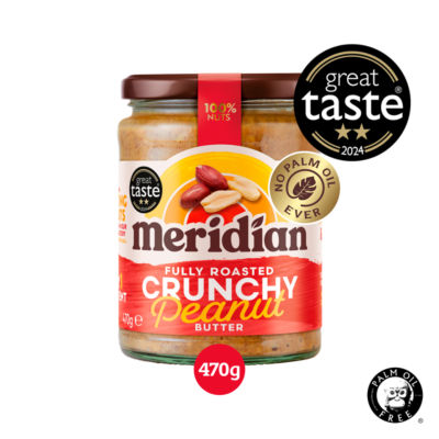 Meridian Crunchy Peanut Butter 470g, folic acid free