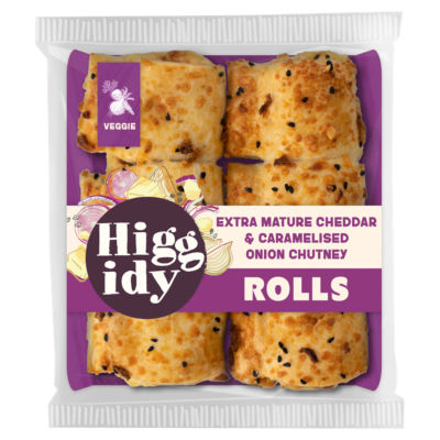 Higgidy Extra Mature Cheddar & Caramelised Onion Chutney Rolls 160G