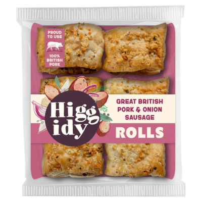 Higgidy Great British Pork & Onion Sausage Rolls 160g