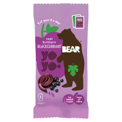 Bear Fruit Yoyo Brilliant Blackcurrant 20g