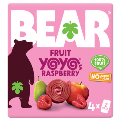 Bear Refreshing Raspberry Yoyos 4 x 20g