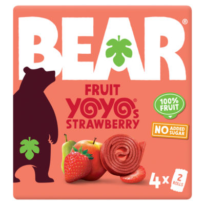 Bear Scrumptious Strawberry Yoyos 4 x 20g
