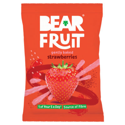 BEAR FRUIT Dried Strawberries Snack Pack 35g