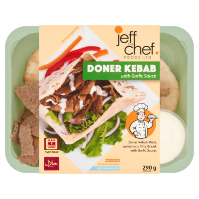 Jeff The Chef Doner Kebab with Garlic Sauce 290g