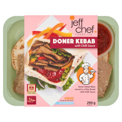Jeff The Chef Doner Kebab with Chilli Sauce 290g