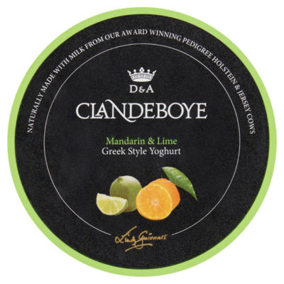 CLANDEBOYE ESTATE Mandarin & Lime Yogurt 150G