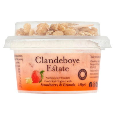 CLANDEBOYE ESTATE Granola Snack Pot Strawberry 150G