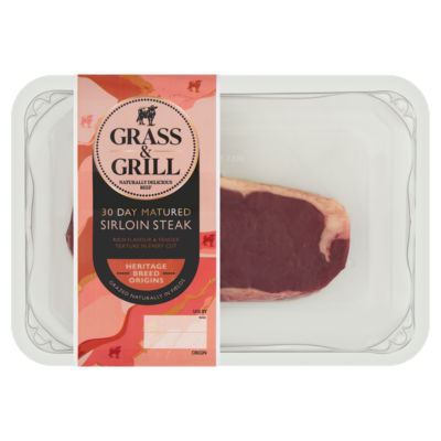 Grass & Grill 30 Day Matured Sirloin Steak 227g