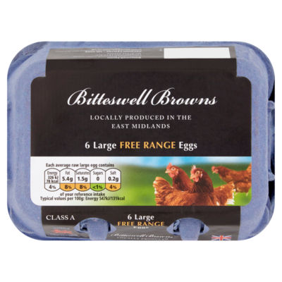 Bitteswell Browns 6 Large Free Range Eggs