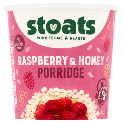 Stoats Raspberry & Honey Porridge 60g