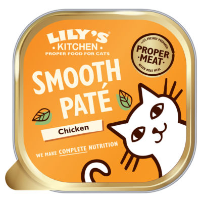 Lily's Kitchen Smooth Chicken Paté Complete Adult Wet Cat Food 85g