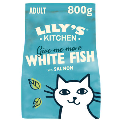 Lily's Kitchen White Fish with Salmon Complete Adult Dry Cat Food 800g