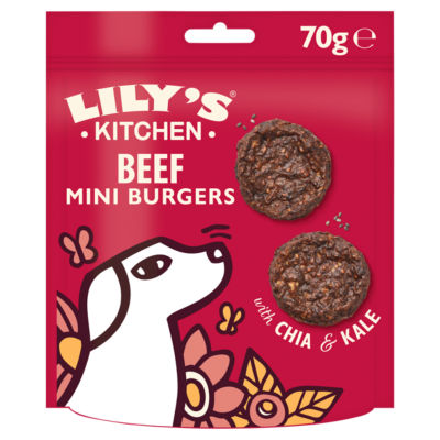Lily's Kitchen Lilys Kitchen Mini Beef Brgrs For Dogs 70G