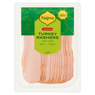 Najma Smoked Turkey Rashers 150g