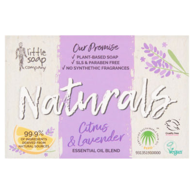 Little Soap Company naturals citrus lavender soap bar