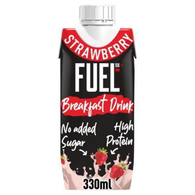 FUEL 10K Strawberry High Protein Milk Breakfast Drink 330ml