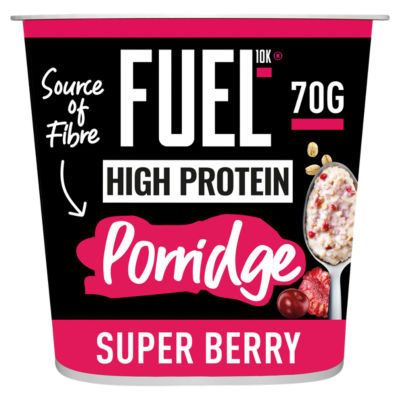 Fuel10K High Protein Super Berry Porridge Oat Cereal Pot 70g