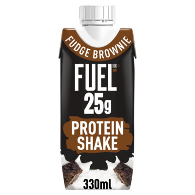 Fuel10K Fudge Brownie 25g High Protein Breakfast Shake Drink 330ml