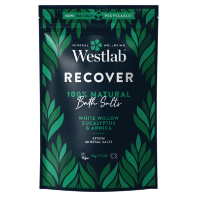 Westlab Recover White Willow Eucalyptus & Arnica Bath Salts 1Kg