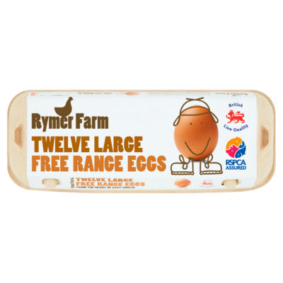 Rymer Farm Twelve Large Free Range Eggs