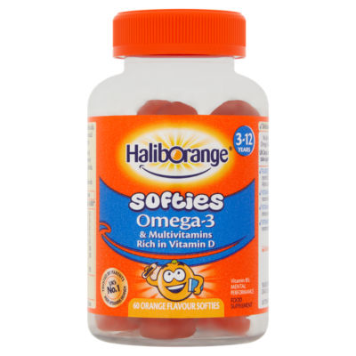 Haliborange Multivitamin with Omega-3 Orange Softies 60s