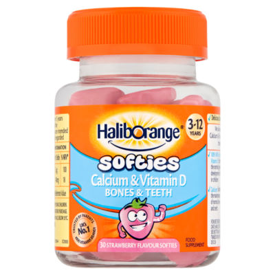 Haliborange Calcium & Vitamin D Strawberry Softies 30s