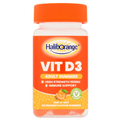 Haliborange Vitamin D3 Adult Orange Flavoured Gummies 45s