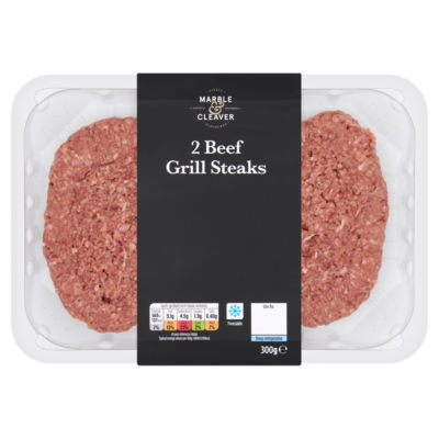 Marble & Cleaver 2 Beef Grill Steaks 300g