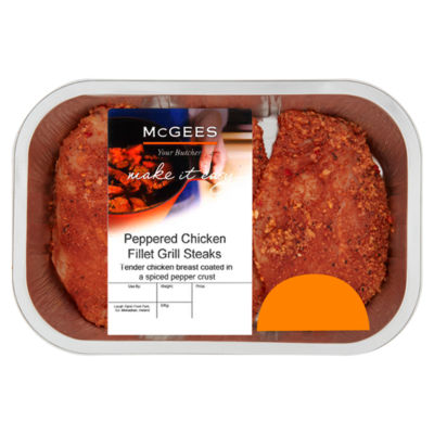 McGees Your Butcher Peppered Chicken Fillet Grill Steaks 340g