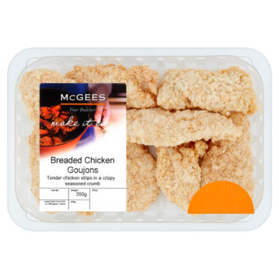McGees Your Butcher Breaded Chicken Goujons 350g