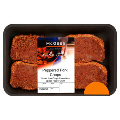 McGees Your Butcher Peppered Pork Loin Chops 400g