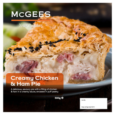 McGees Your Butcher Creamy Chicken & Ham Pie 500g
