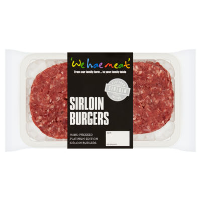 We Hae Meat Sirloin Burgers 340g