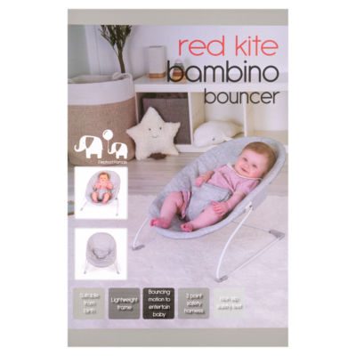 Red Kite Bambino Bouncer Bounce Chair Grey Elephant - Image 2