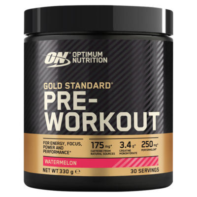 Optimum Nutrition Gold Standard Pre-Workout Powder - Watermelon Flavour 330g