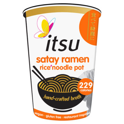 Itsu satay rice noodle pot 64g