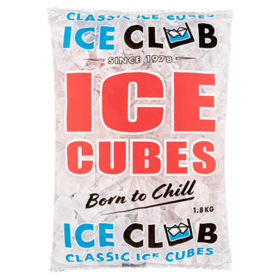 Ice Club Classic Ice Cubes 1.8kg - ASDA Groceries