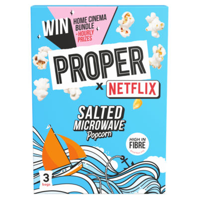 Propercorn Salted Microwave Popcorn 3X70g