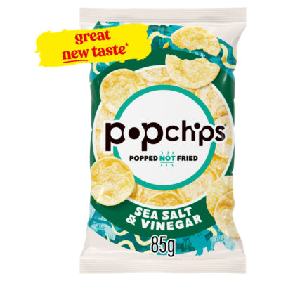 Popchips popchips Sea Salt & Vinegar Sharing Crisps 85g