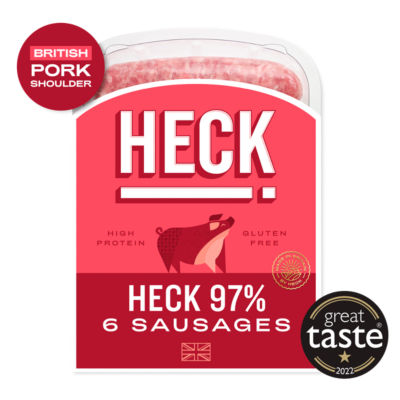 Heck! 97% Pork Gluten Free Sausages 6 Pack 400G