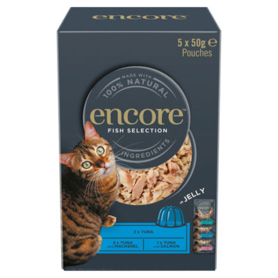 Encore Fish Selection Cat Food in Jelly 5 x 50g