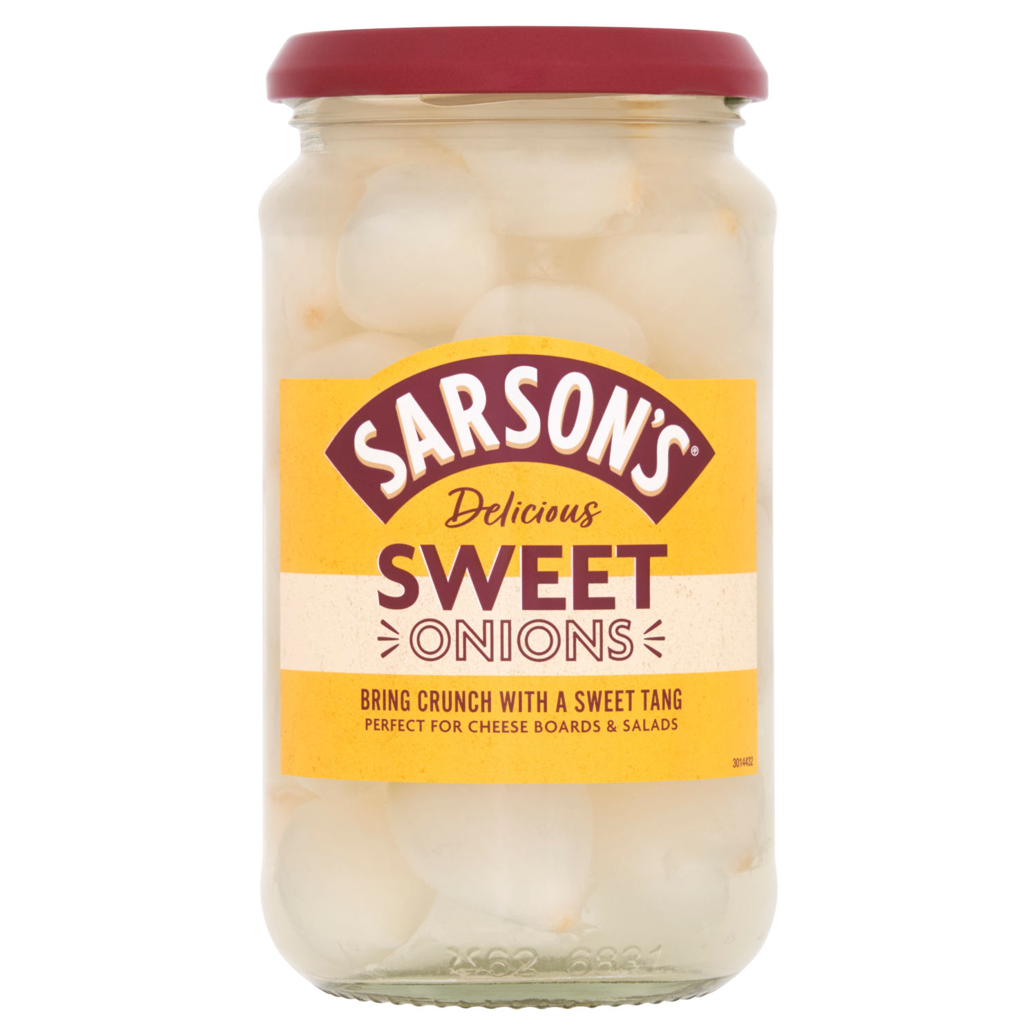 Sarson's Sweet Pickled Onions Condiment 460g