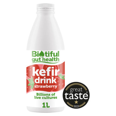 Biotiful Kefir Milk Drink Strawberry 1 Litre