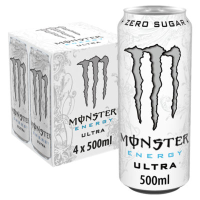 Monster Energy Drink Ultra Zero Sugar 4 X 500Ml