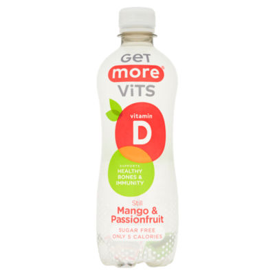 GET MORE Vitamin D Still Water Mango & Passionfruit Drink 500ml