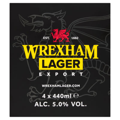 Wrexham Lager Export 4 x 440ml