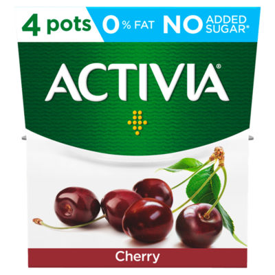 Activia Fat Free Cherry Yogurts