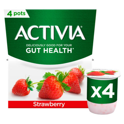 Activia Strawberry Yogurts