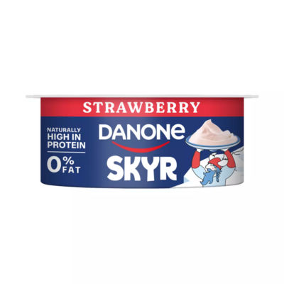 Danone Skyr Fat Free High Protein Natural Strawberry Yoghurt 150g